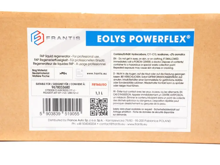 DODATEK DO PALIWA PŁYN FAP W WORKU EOLYS 1L 4