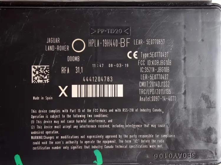 MODUŁ STEROWNIK KEYLESS 5
